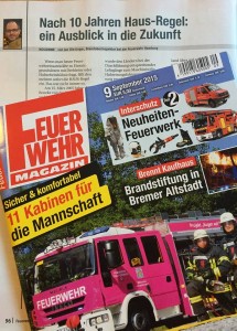 10 Jahre HAUS-Regel - Kolumne im Feuerwehr-Magazin 09-2015